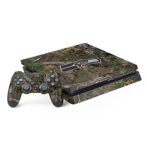 NFL Seattle Seahawks Realtree Xtra Green Camo PS4 Slim Bundle Skin